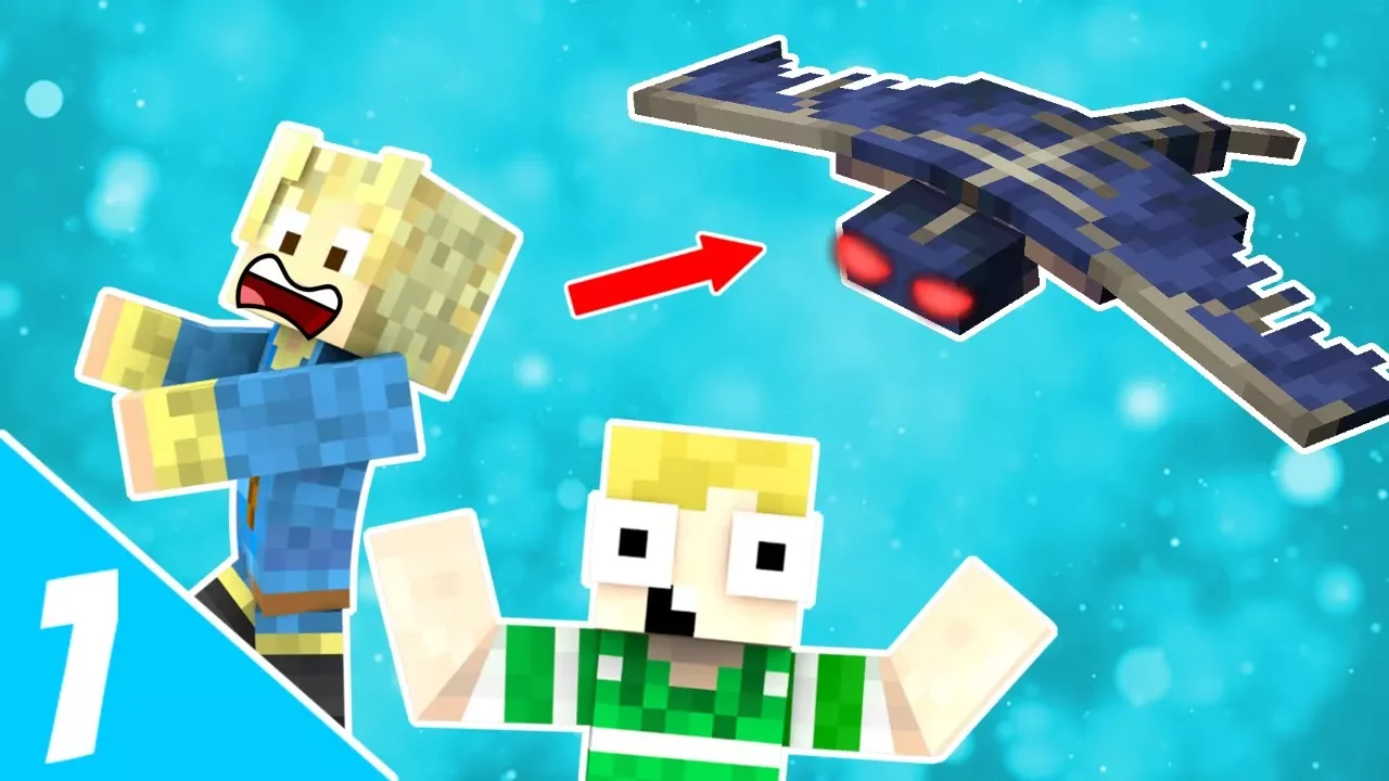 Dansk Minecraft - Triernes Eventyr #1: FLYVENDE DINOSAUR!!