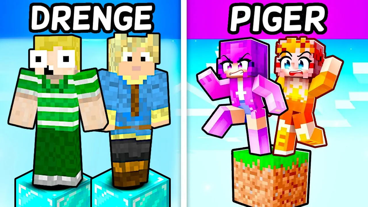 Drenge VS Piger I Minecraft!!