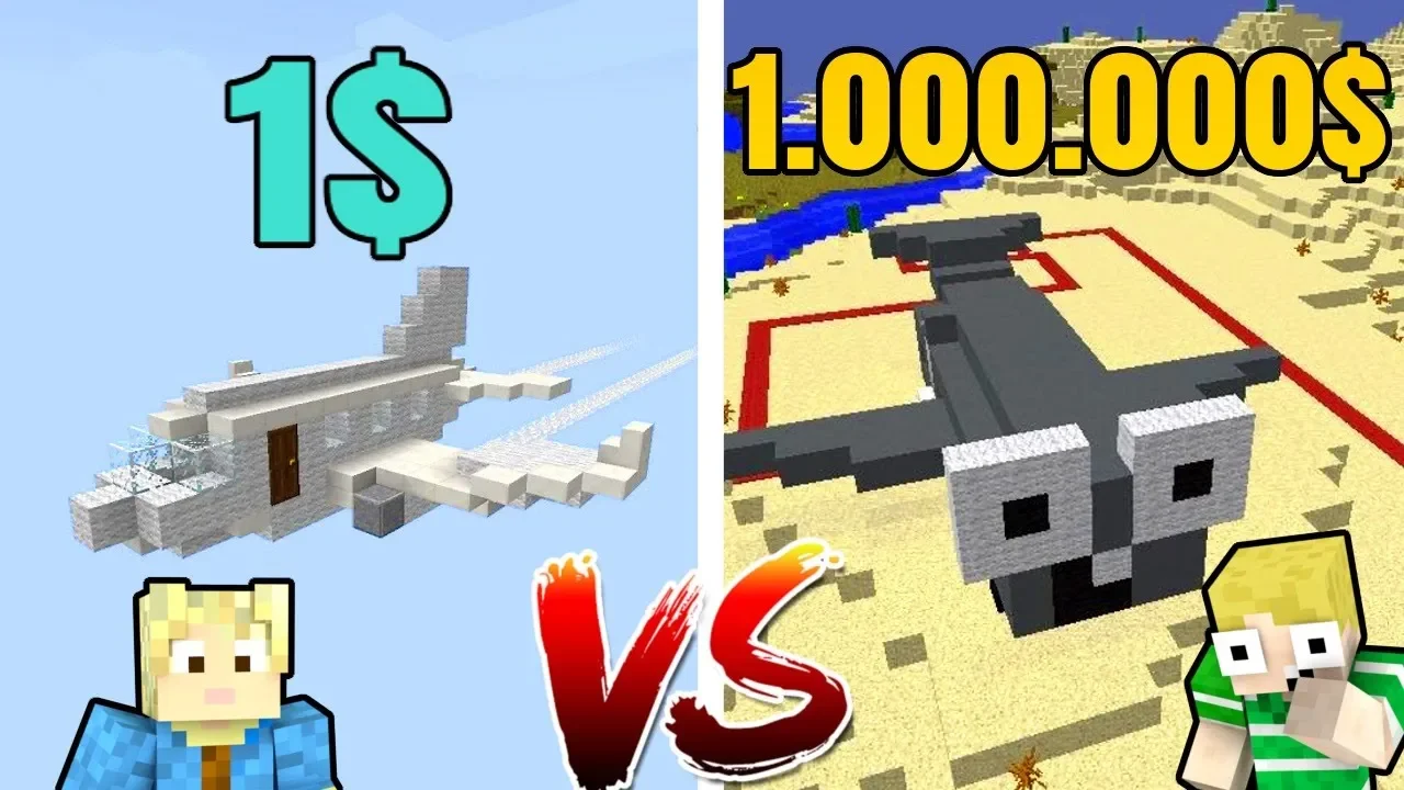 $1 FLY vs $10000 FLY!! - Dansk Minecraft