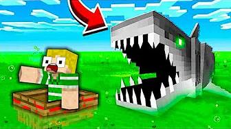 Jeg Flygter Fra Giftige HAJER I Minecraft!!