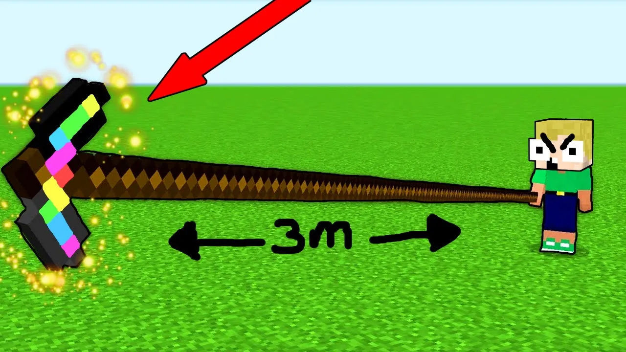 CRAFTER VERDENS LÆNGSTE PICKAXE!! - Dansk Minecraft