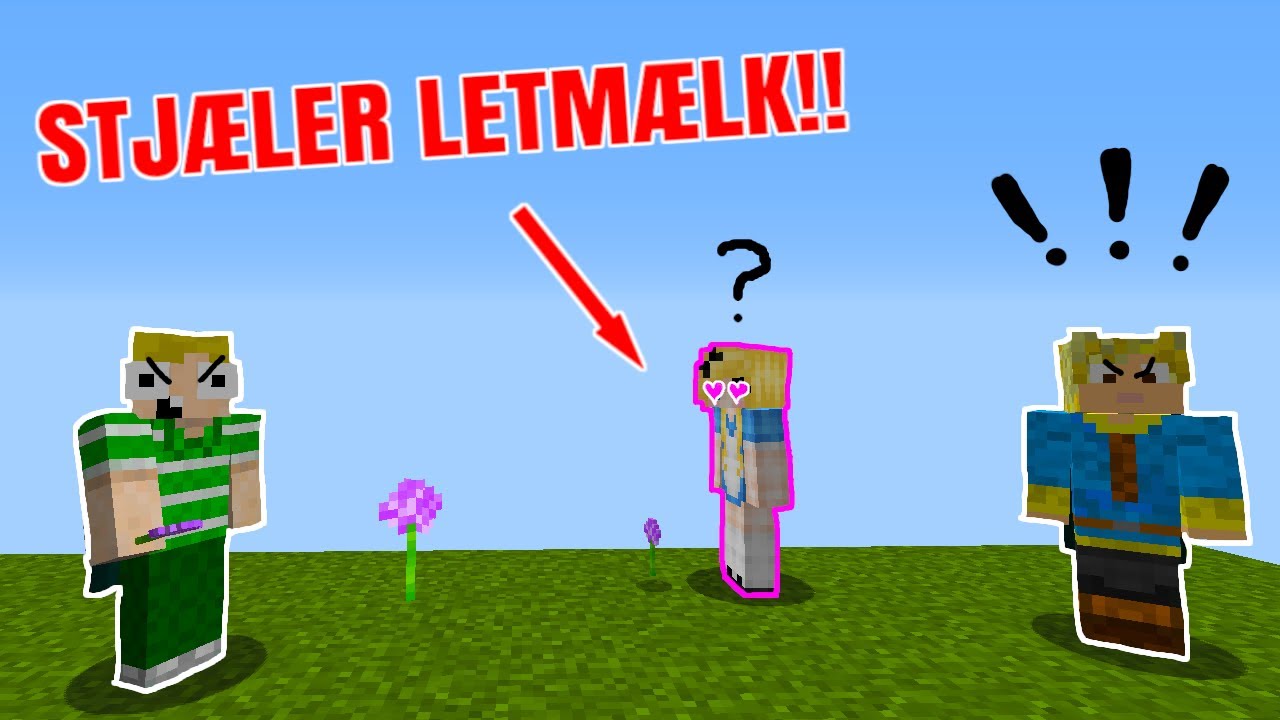 STJÆLER LETMÆLK FRA MIKKEL!! - Dansk Minecraft