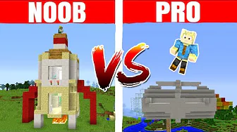 NOOB vs PRO :: RUMRAKET!! - Dansk Minecraft