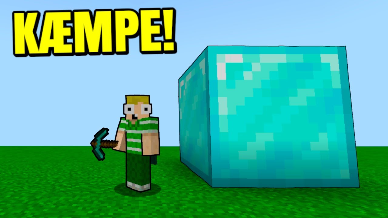 Alle Blocks Er GIGANTISKE I Minecraft!!