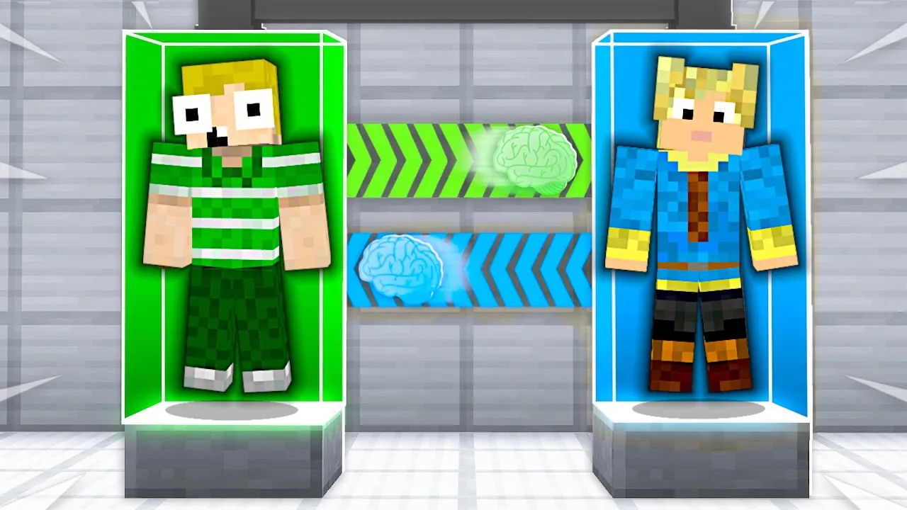 Jeg Bytter HJERNE Med Mikkel I Minecraft!!