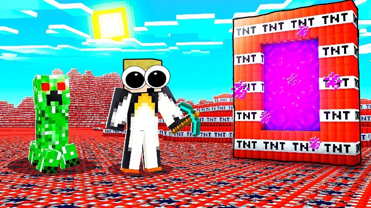 HELE VERDEN SPRINGER!! (1,000,000 TNT) - Dansk Minecraft