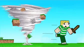 Jeg Overlever KÆMPE TORNADO I Minecraft!!