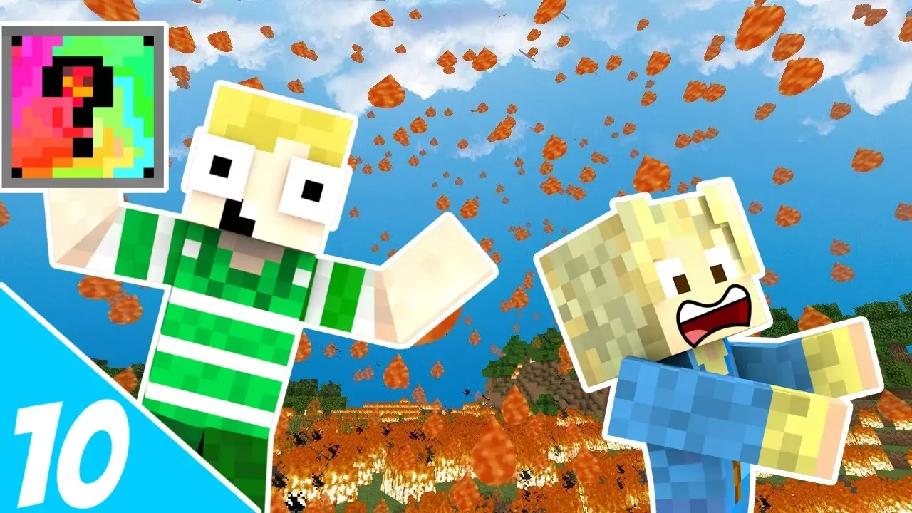 Dansk Minecraft - LuckyBlock Verden #10: LAVA REGN!!