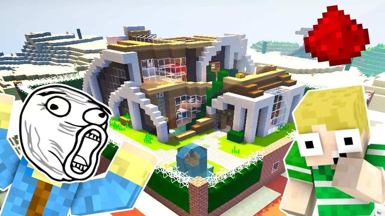 Dansk Minecraft - SIKRESTE REDSTONE HUS!!