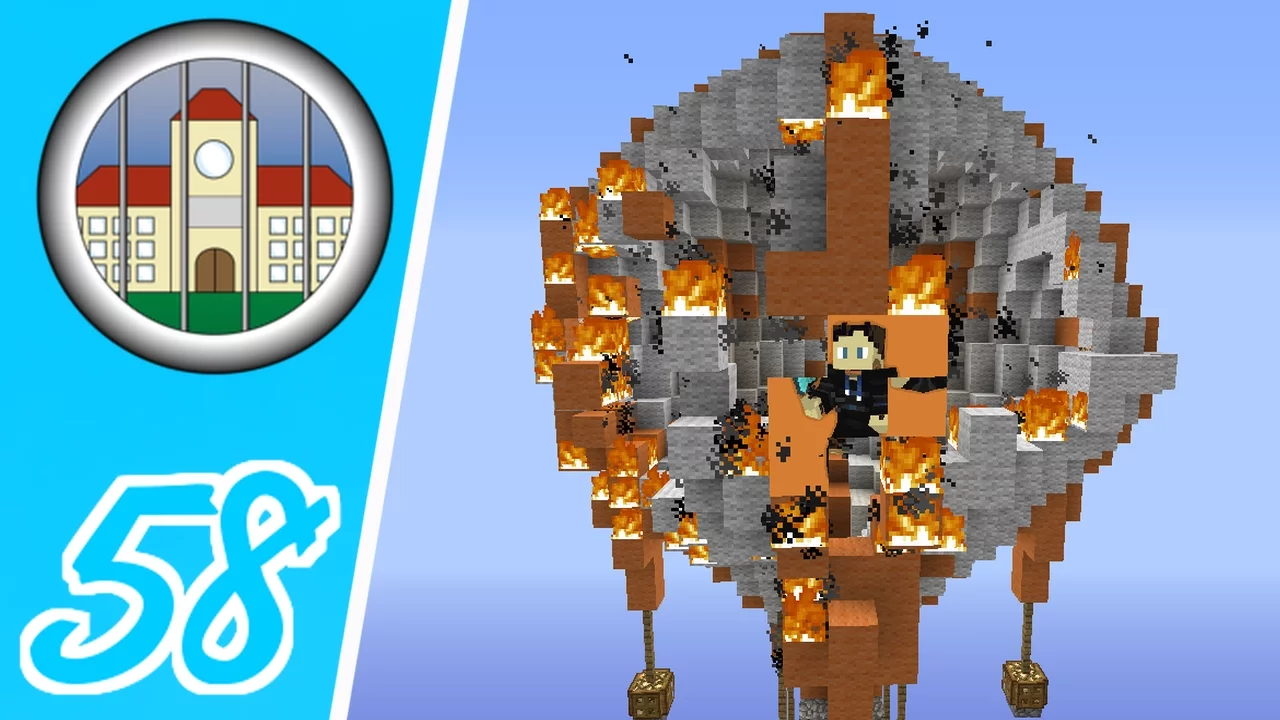 Dansk Minecraft - Prison #58: BRÆNDER LUFTBALLON!!