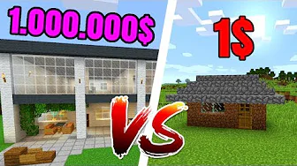 $1 HUS vs $10,000 HUS I MINECRAFT!! - Dansk