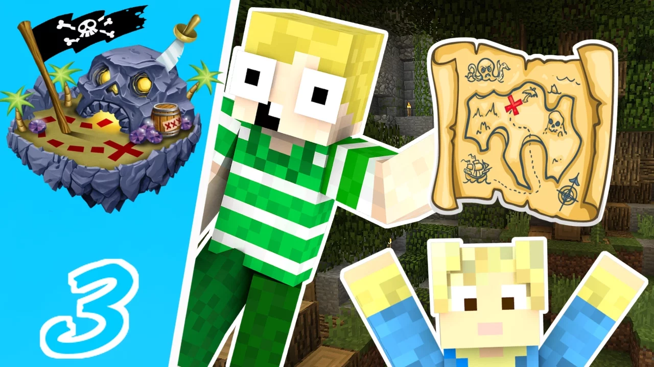 Dansk Minecraft - Døds Øen #3: ET SKATTE KORT!!