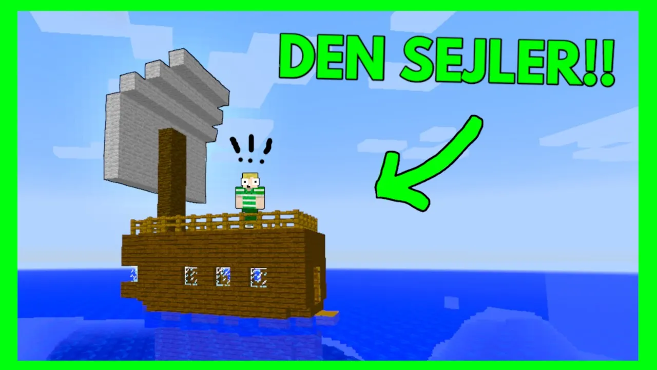 💲BYGGER STORT SKIB DER KAN SEJLE!!💲 - Dansk Minecraft