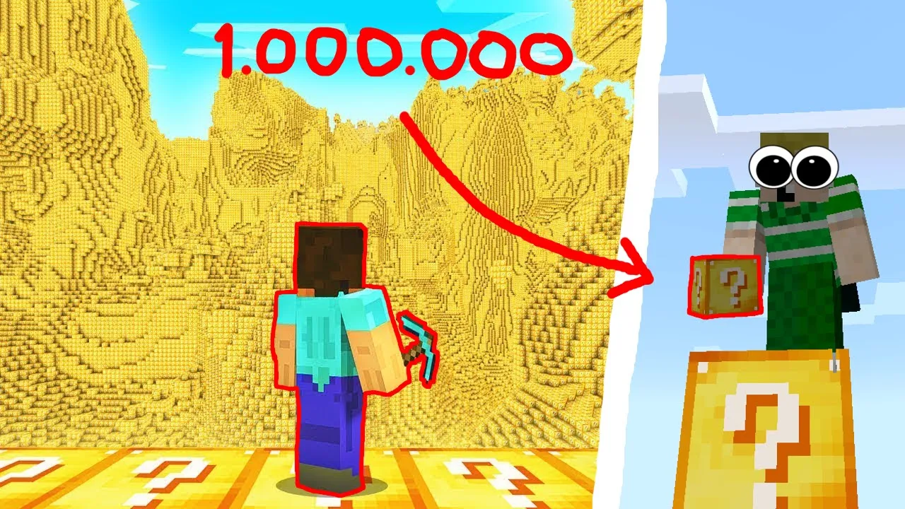 ÅBNER 1,000,000 LUCKY BLOCKS!! - Dansk Minecraft