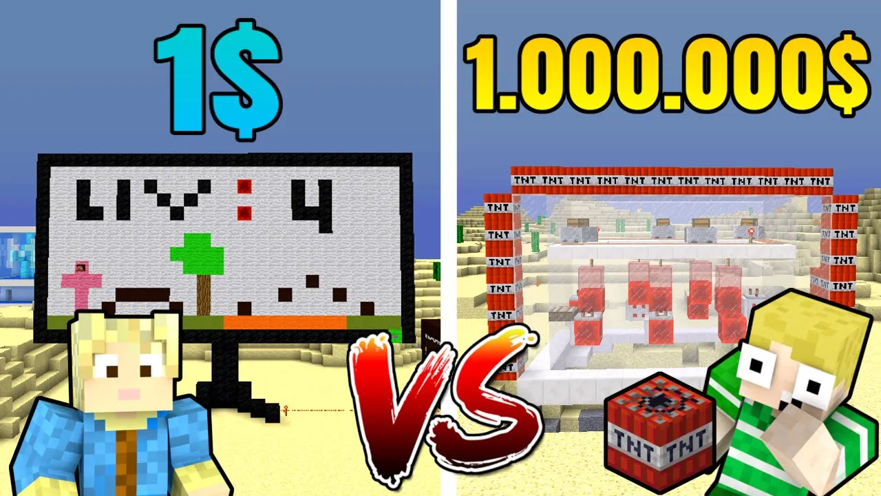 $1 vs $10,000 COMPUTER!! - Dansk Minecraft