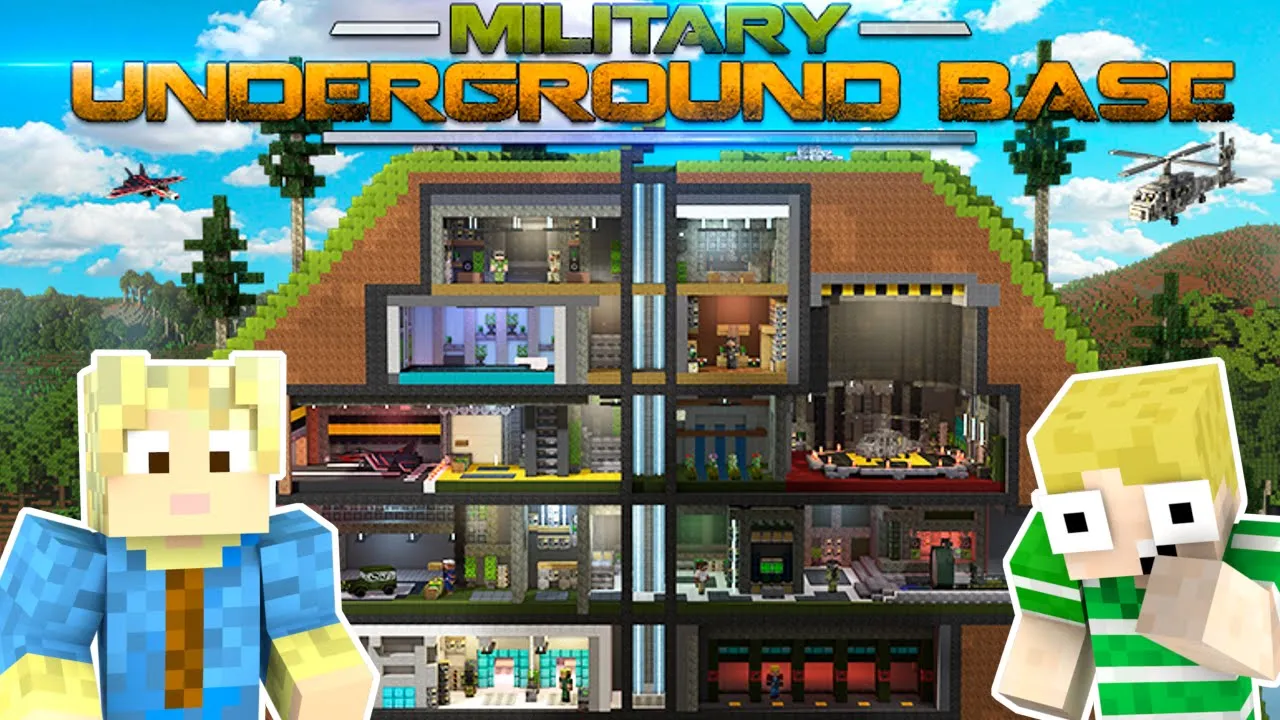 MILITÆR BASE UNDER JORDEN?! - Dansk Minecraft