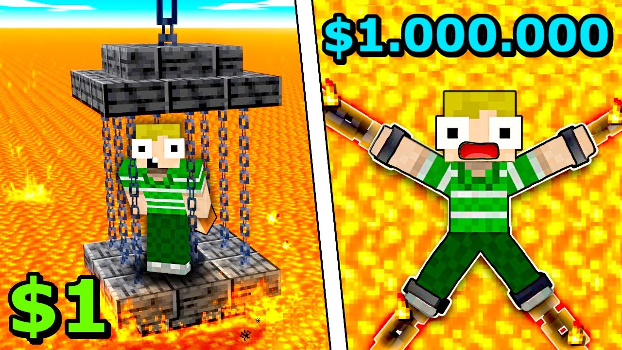 $1 VS $1.000.000 ESCAPE ROOMS I Minecraft!!
