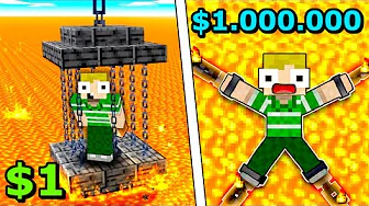 $1 VS $1.000.000 ESCAPE ROOMS I Minecraft!!