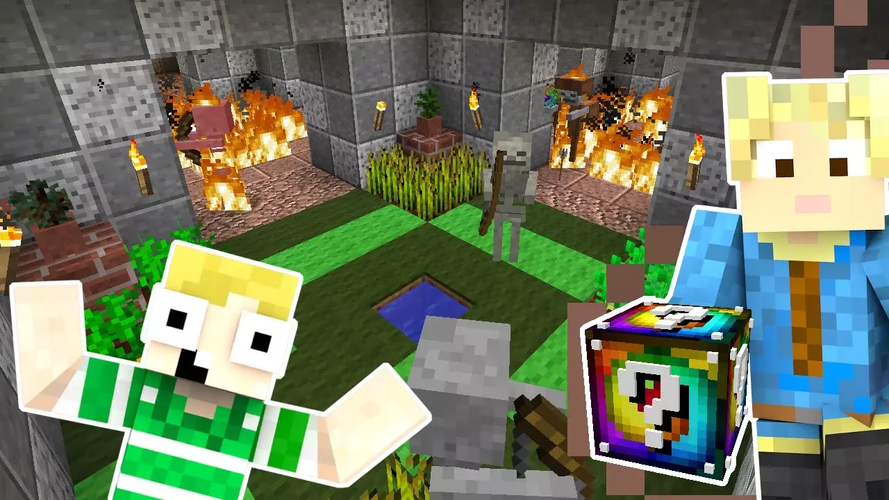 Dansk Minecraft - Lucky Blocks #24: LABYRINT UNDER JORDEN!!