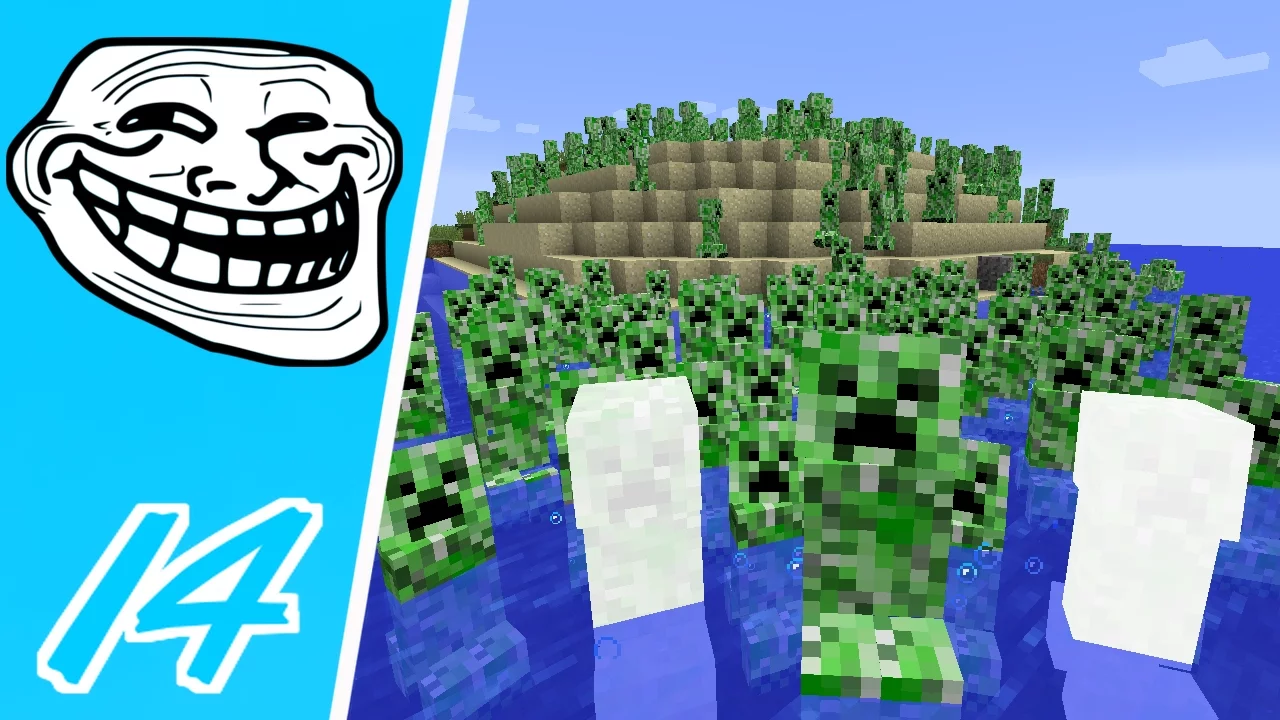 Dansk Minecraft - Trolling #14: CREEPER TROLL!!