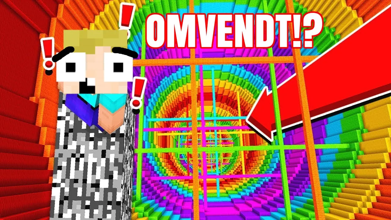 OMVENDT DROPPER?! - Dansk Minecraft