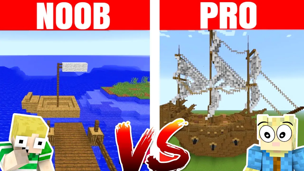 NOOB vs PRO :: BÅDE!! - Dansk Minecraft