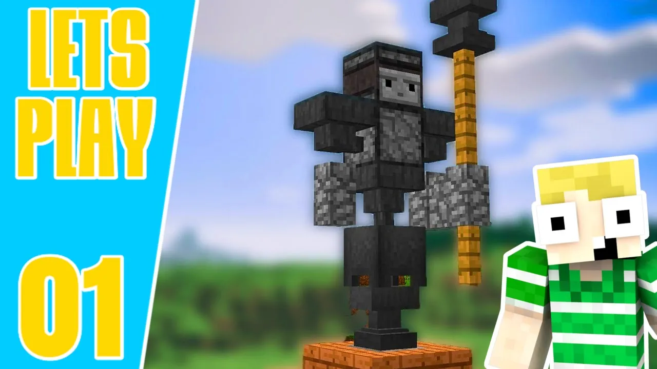 Minecraft Lets Play 01: EMILS STATUE!