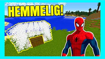 😲SPIDERMAN'S HEMMELIGE BASE!!😲 - Dansk Minecraft