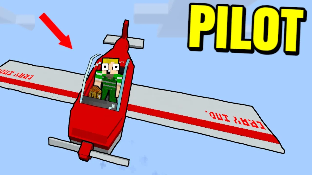 Jeg Arbejder Som PILOT I Minecraft!!