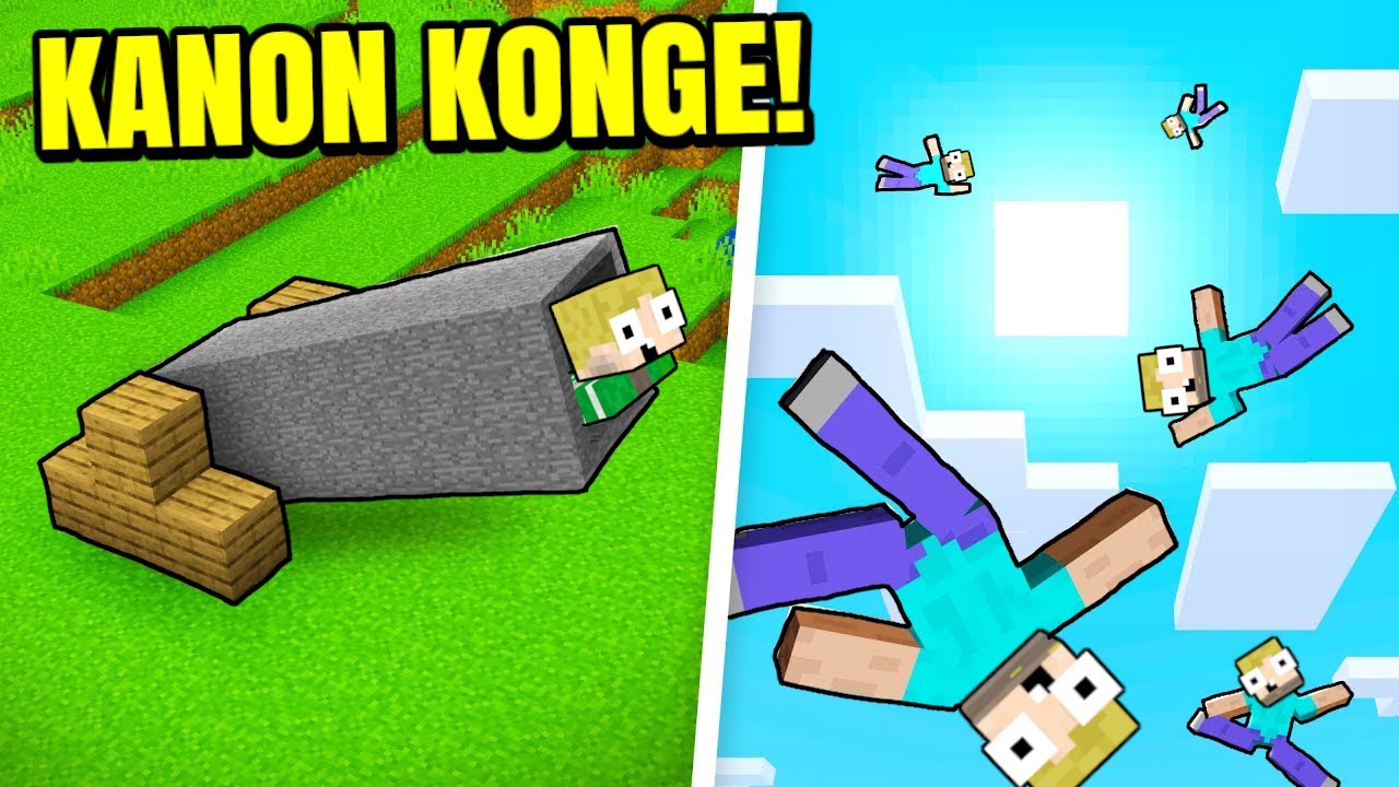 Jeg Bliver Skudt Ud Af KÆMPE KANON I Minecraft!!