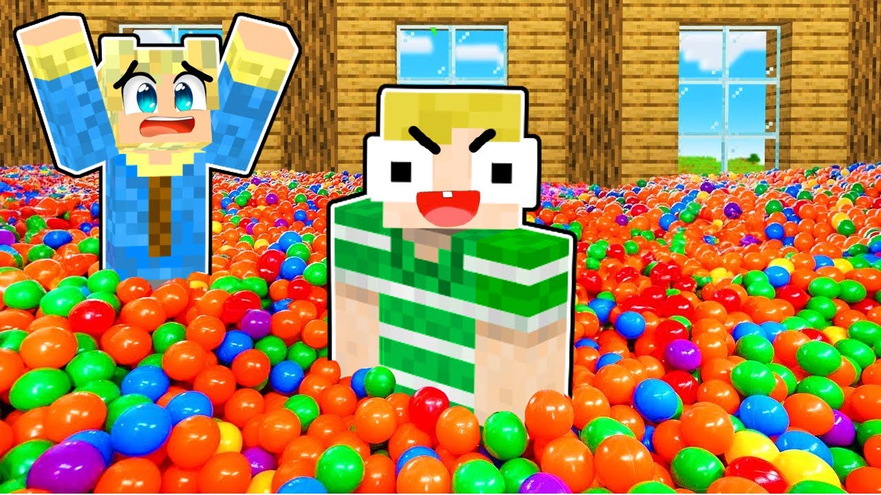 10.000 Bolde i Mikkels Hus PRANK!! (Dansk Minecraft)