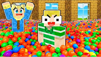 10.000 Bolde i Mikkels Hus PRANK!! (Dansk Minecraft)