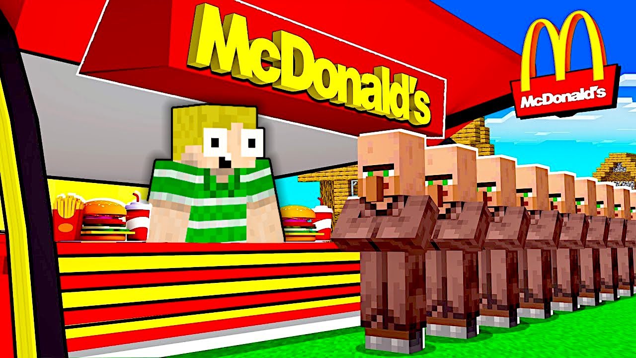 Jeg Arbejder På McDonalds I Minecraft!!