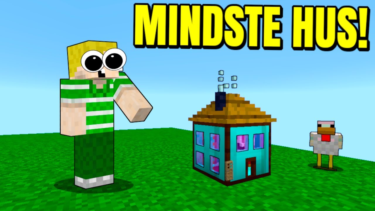 JEG BYGGER ET HUS INDE I EN DIAMOND BLOCK!! - Dansk Minecraft