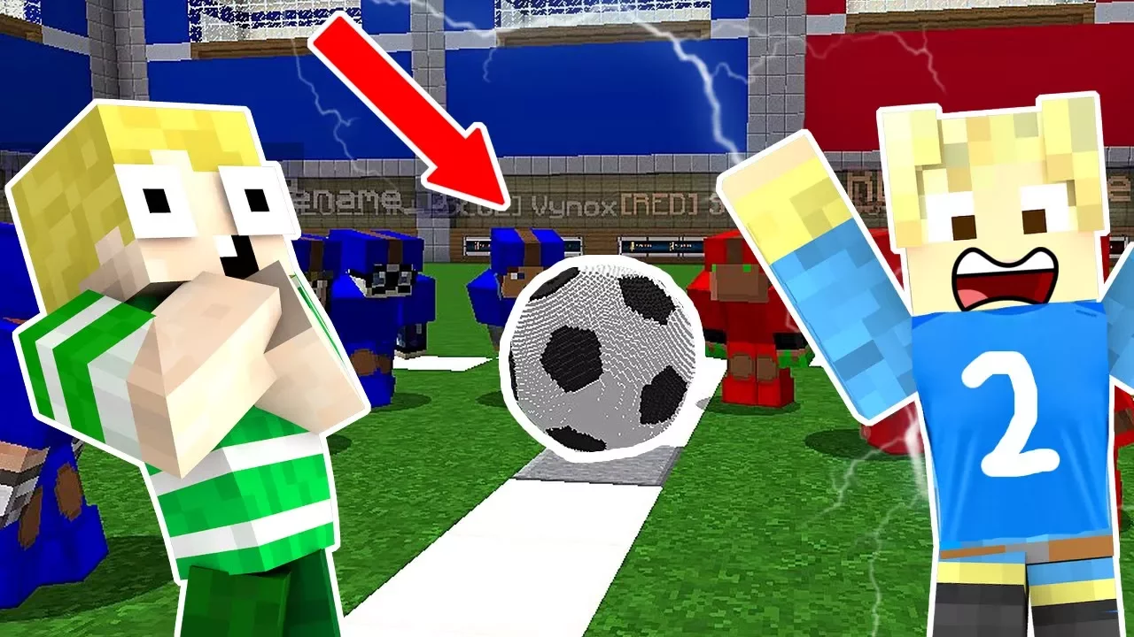 Fodbold i Minecraft - VILDESTE MÅL!! - Dansk