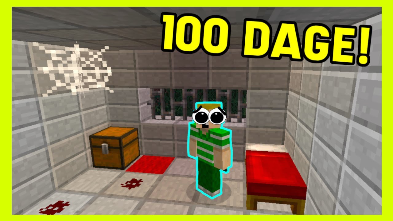 🤬100 DAGE I PRISON!!🤬 - Dansk Minecraft