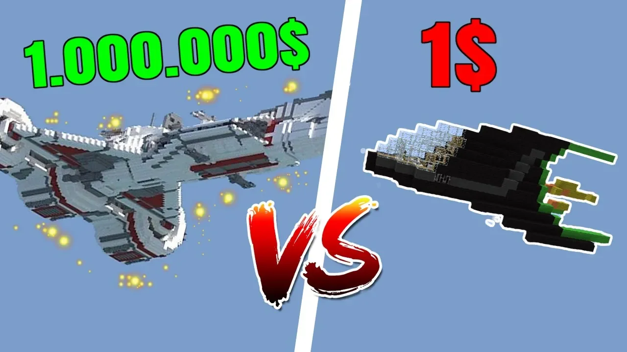 $1 RUMSKIB vs $10,000 RUMSKIB I MINECRAFT!! - Dansk