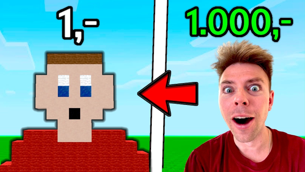 Betaler Fremmede For At Bygge MORTEN i Minecraft!!