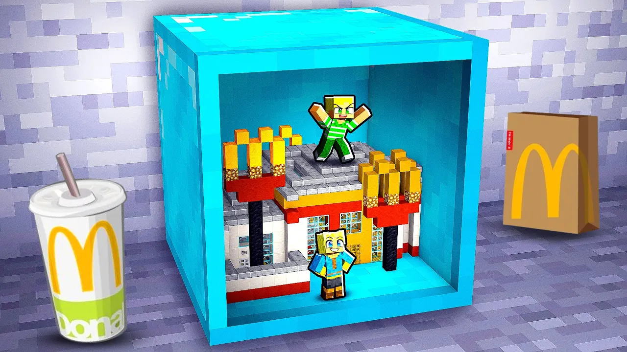 Vi Åbner McDonalds i En Block i Minecraft!!