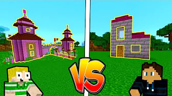 😲Hvem kan bygge det flotteste SLOT i Minecraft?!😲