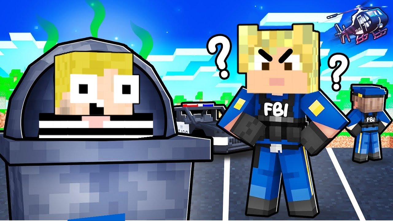 Politi VS Røver I Minecraft!!