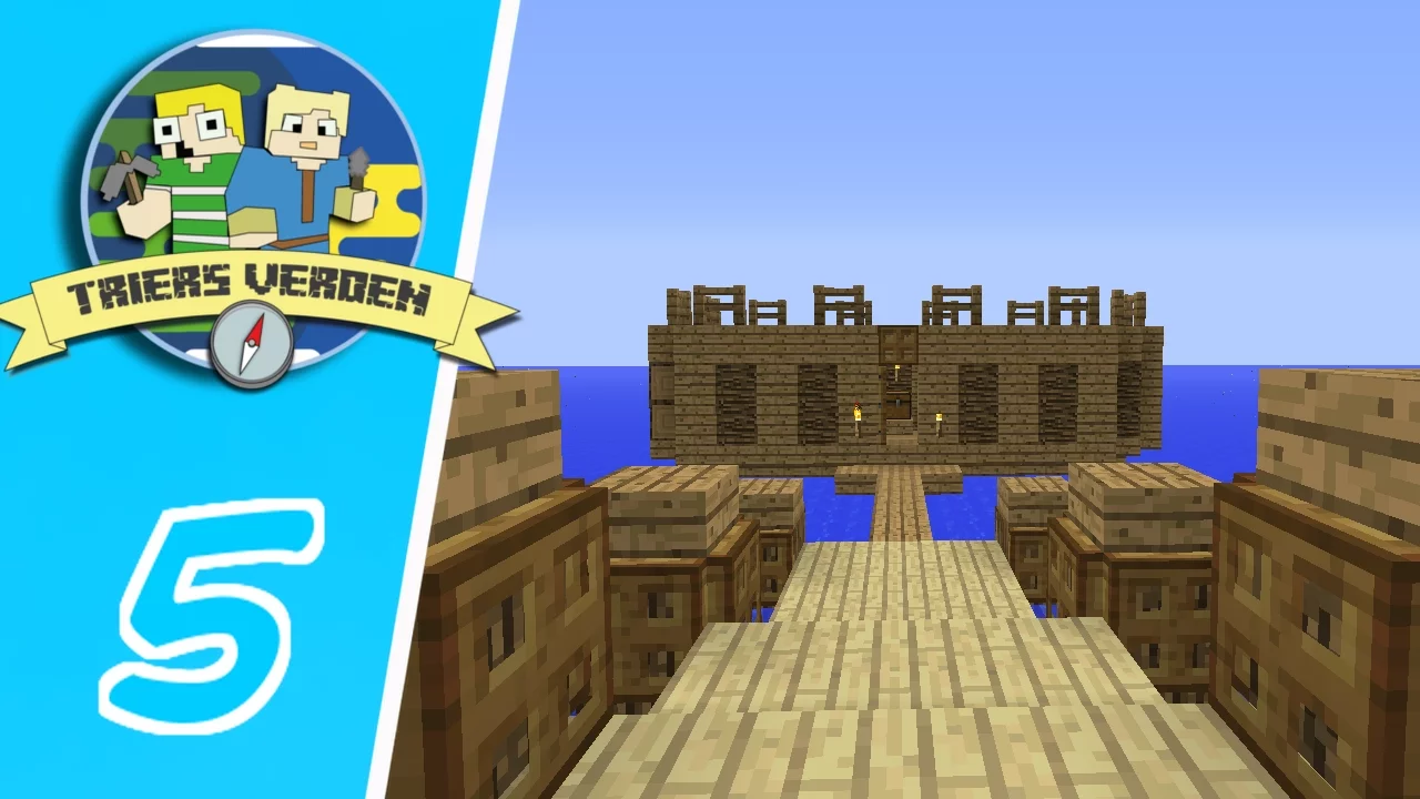 Dansk Minecraft - Triers Verden #05: LAD OS SEJLE!!