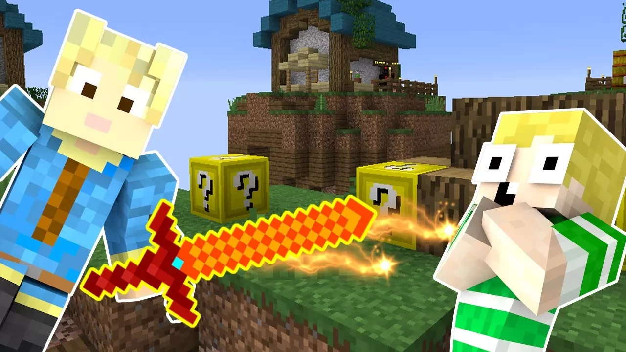 Dansk Minecraft - LUCKY BLOCK ISLAND!!