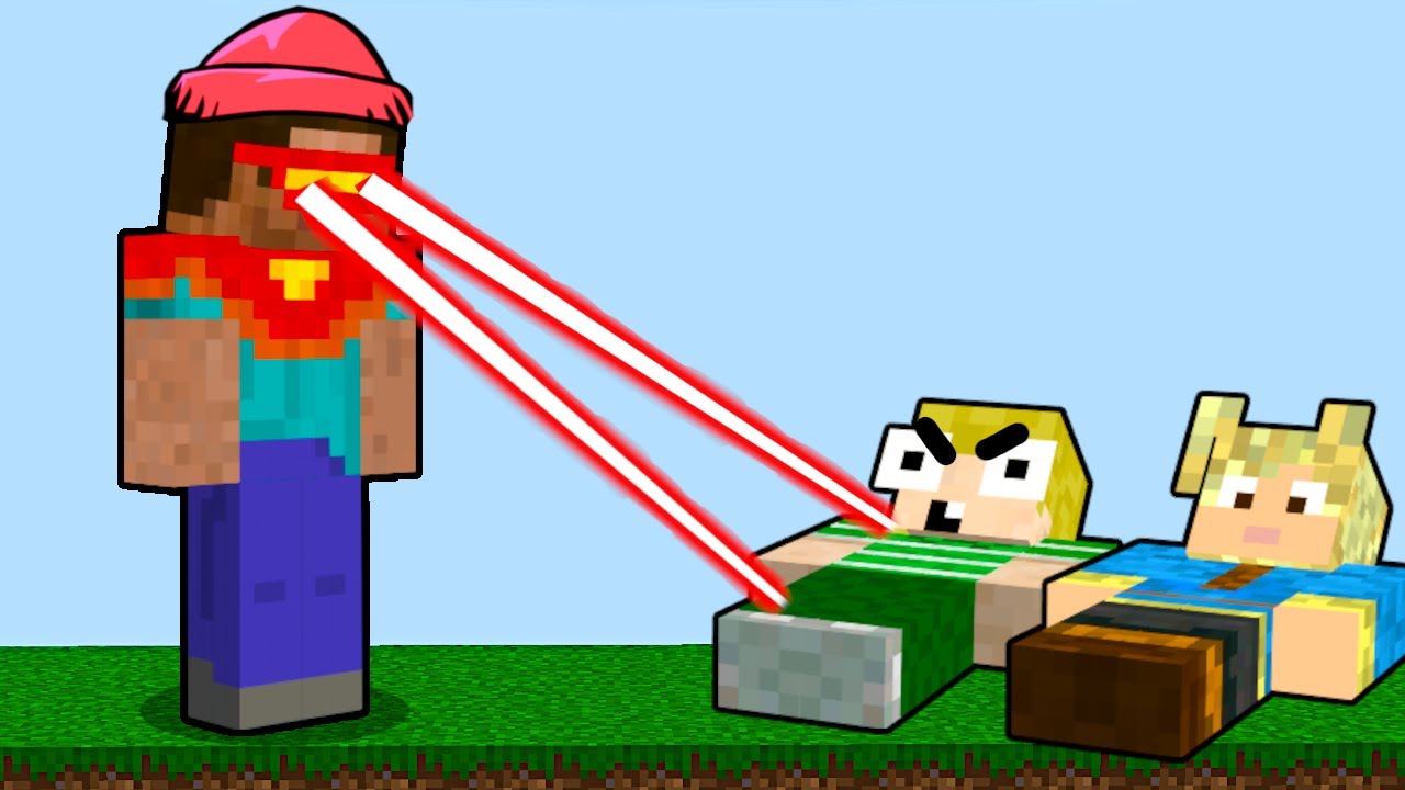 VI MØDER LASERMAN I MINECRAFT!!