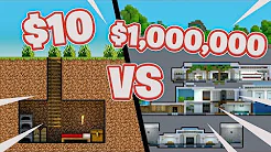 10$ VS 1.000.000$ BASE UNDER JORDEN!! - Dansk Minecraft