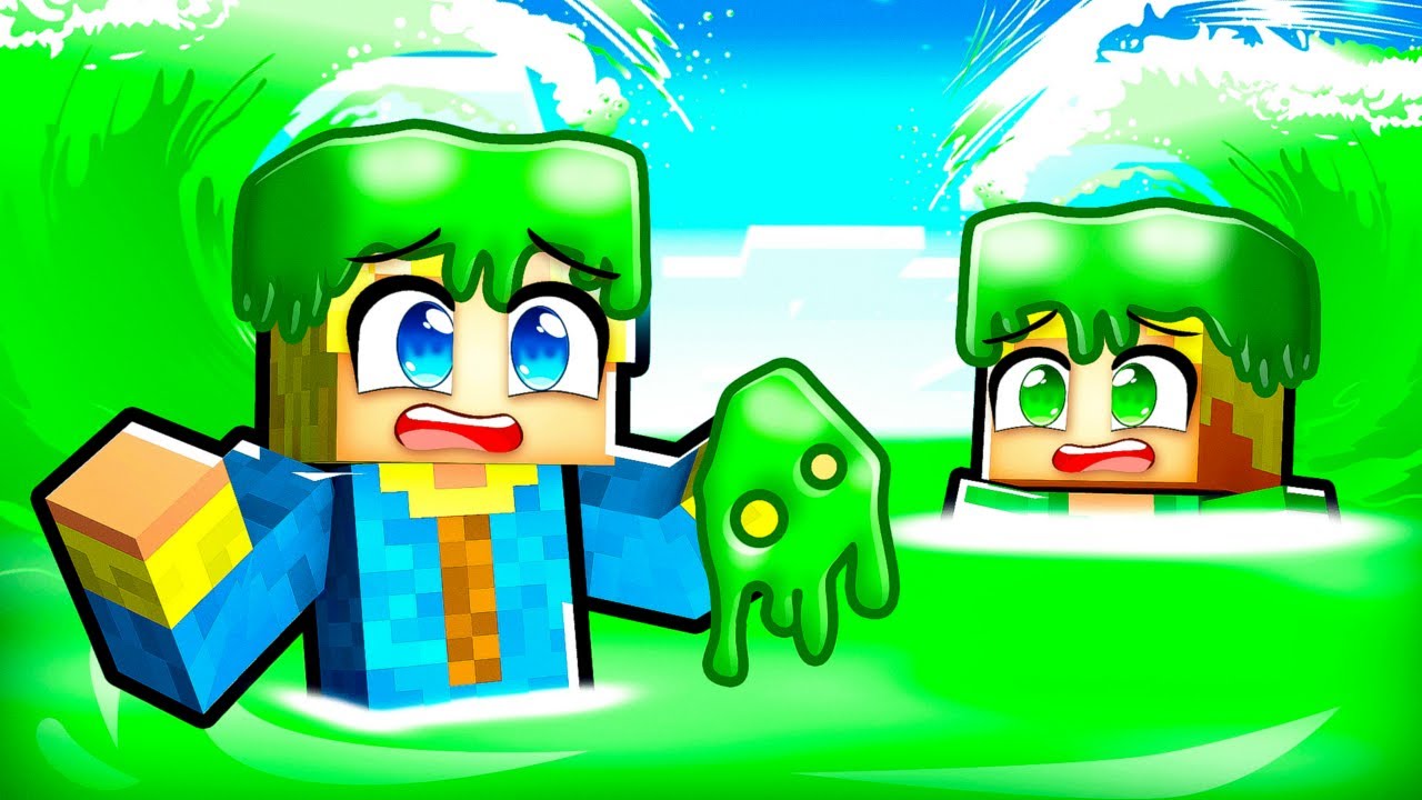 Vi Overlever En SLIME TSUNAMI i Minecraft?!