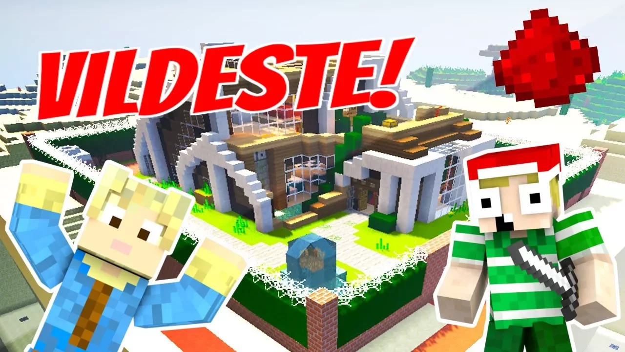 Dansk Minecraft - Redstone: MEST OP REDSTONE HUS!!
