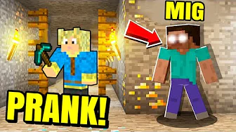 Pranker Mikkel Som HEROBRINE!! - Dansk Minecraft