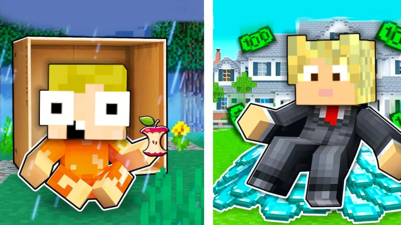 FATTIG VS RIG i Minecraft?!
