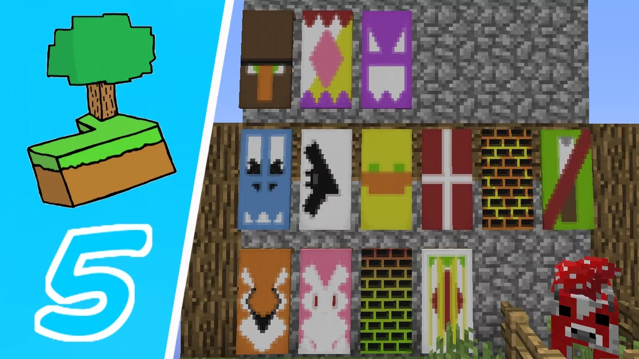 Dansk Minecraft - Skyblock #5: Vi får bannere!